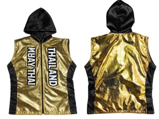 Kanong Kapuzenjacke : KNHOD-004-Gold-Schwarz