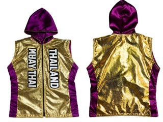 Kanong Kapuzenjacke : KNHOD-004-Gold-Violett