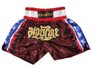 Kanong Muay Thai Shorts : KNS-149-Kastanienbraun