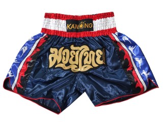 Kanong Muay Thai Shorts : KNS-1 49-Marineblau