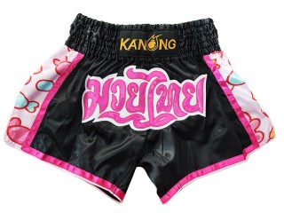 Kanong Muay Thai Shorts : KNS-501-Schwarz