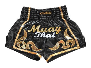 Kanong Retro Muay Thai Hose : KNSRTO-232-Schwarz