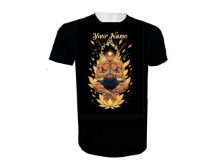 Personalisierte Muay Thai Kickbox-T-Shirt mit Namenszusatz : KNTSHCUST-025
