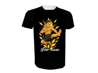 Personalisierte Muay Thai Kickbox-T-Shirt mit Namenszusatz : KNTSHCUST-026