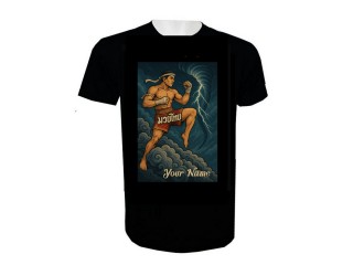 Personalisierte Muay Thai Kickbox-T-Shirt mit Namenszusatz : KNTSHCUST-027