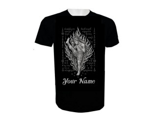 Personalisierte Muay Thai Kickbox-T-Shirt mit Namenszusatz : KNTSHCUST-030