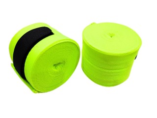 KANONG elastische Muay Thai Boxbandagen : KN-Handbandagen-E-Limette