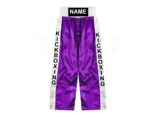 Individuelle Kickboxhose mit Namen : KNPANTS-001-Lila