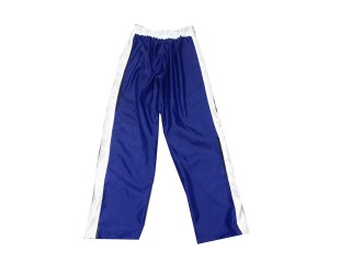 Individuelle Kickboxhose mit Namen : KNPANTS-004-Retro-Blau