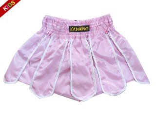 Kanong Muay Thai Kickbox-Shorts für Kinder : KNS-139-Pink-K