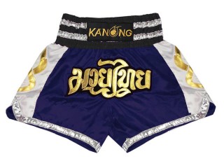 Kanong Muay Thai Shorts : KNS-141-Marineblau
