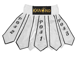 Individuelle Kickbox-Shorts : KNSCUST-1170-Weiß