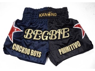 Individuelle Kickbox-Shorts : KNSCUST-1264-Marineblau
