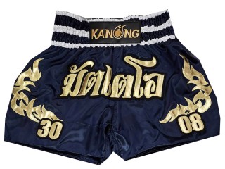 Individuelle Kickbox-Shorts : KNSCUST-1265-Marineblau