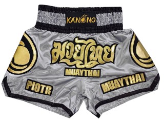 Individuelle Kickbox-Shorts : KNSCUST-1269-Grau