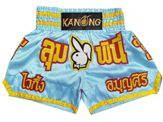 Individuelle Kickbox-Shorts : KNSCUST-1273-Hellblau