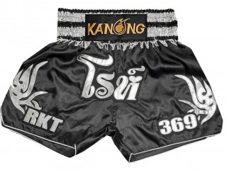 Individuelle Kickbox-Shorts : KNSCUST-1275-Schwarz