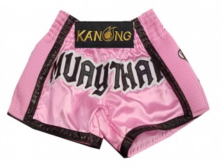 Individuelle Kickbox-Shorts : KNSCUST-1276-Rosa