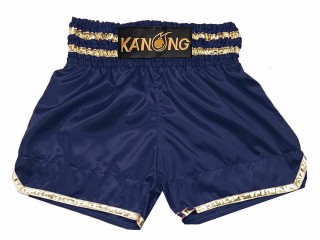 Individuelle Kickbox-Shorts : KNSCUST-1278-Marineblau