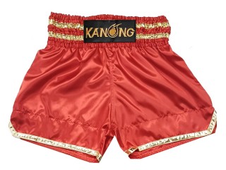 Individuelle Kickbox-Shorts : KNSCUST-1278-Rot