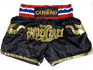Individuelle Kickbox-Shorts : KNSCUST-1282-Schwarz