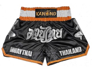 Individuelle Kickbox-Shorts : KNSCUST-1293-Schwarz