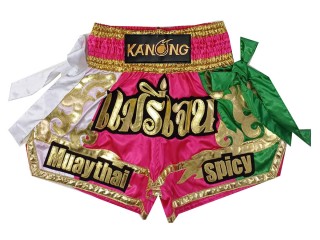 Individuelle Kickbox-Shorts : KNSCUST-1298-Pink