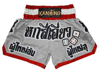 Individuelle Kickbox-Shorts : KNSCUST-1299-Grau