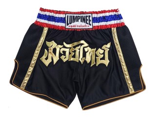 Lumpinee Muay Thai Shorts : LUMRTO-006-Schwarz