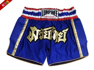 Lumpinee Muay Thai Shorts für Kinder : LUMRTO-006-Blau-K