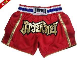 Lumpinee Muay Thai Shorts für Kinder : LUMRTO-006-Rot-K