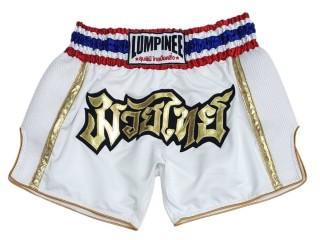 Lumpinee Muay Thai Shorts : LUMRTO-006-Weiß