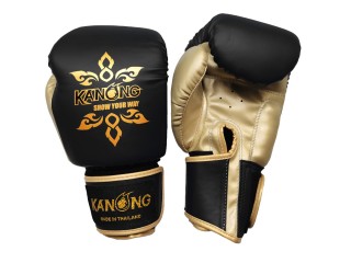 Kanong Muay Thai Boxen Boxhandschuhe : Thai Power schwarz/Gold