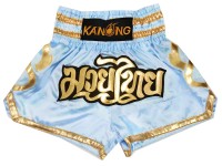 Kanong Muay Thai shorts - Thaiboxhosen : KNS-121-hellblau