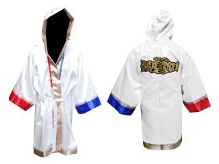 Kanong boxer umhang Boxermantel : Weiß/Rot/Blau