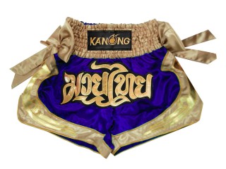 Kanong Muay Thai shorts - Thaiboxhosen : KNS-132-Blau