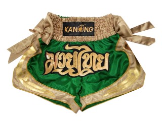 Kanong Muay Thai shorts - Thaiboxhosen : KNS-132-Grün