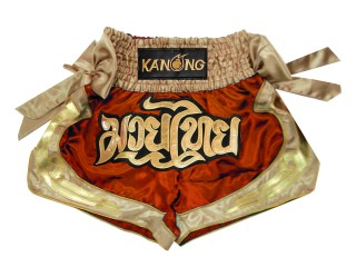 Kanong Muay Thai shorts - Thaiboxhosen : KNS-132-Orange