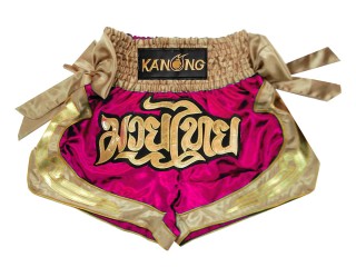 Kanong Muay Thai shorts : KNS-132-Rose