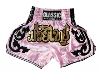 Classic Thaiboxenhose Shorts Hosen : CLS-016-Rosa