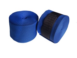 KANONG elastische Kickboxing Boxbandagen : blau