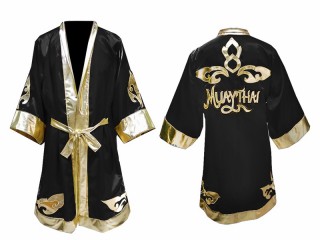 Kanong boxer umhang Boxermantel : Schwarz Lai Thai