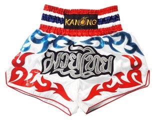 Kanong Muay Thai shorts - Thaiboxhosen : KNS-122-weiß