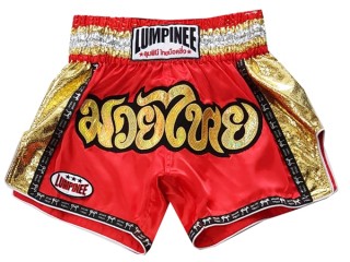 Lumpinee Muay Thai Shorts - Thaiboxhosen : LUM-045-rot