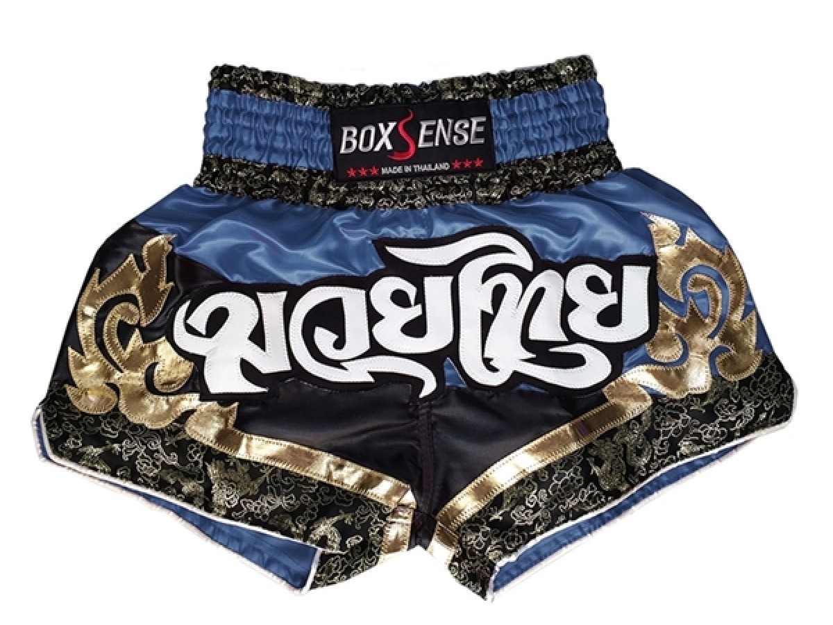 Boxsense Muay Thai shorts - Thaiboxhosen : BXS-086-Marine