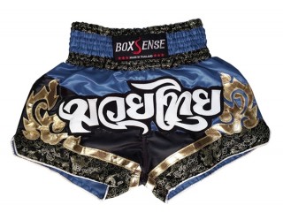 Boxsense Muay Thai shorts - Thaiboxhosen : BXS-086-Marine