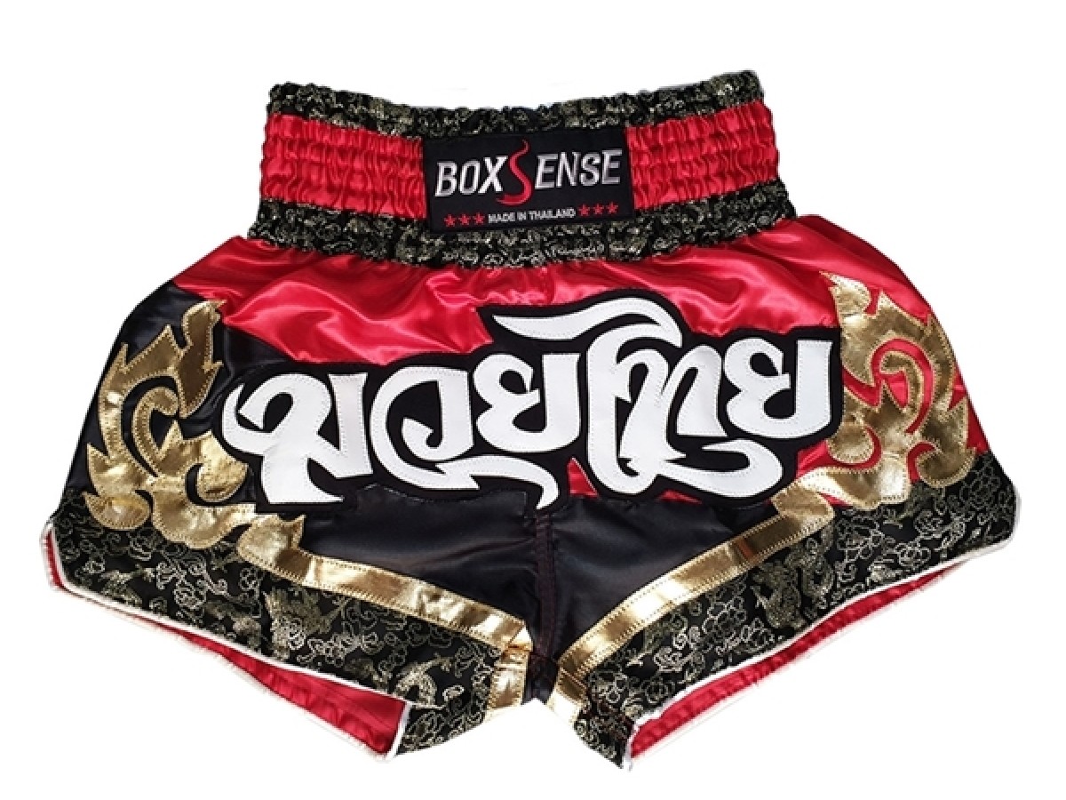 Boxsense Muay Thai shorts - Thaiboxhosen : BXS-086-rot