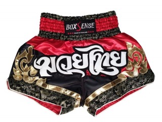 Boxsense Muay Thai shorts für Frauen : BXS-086-rot