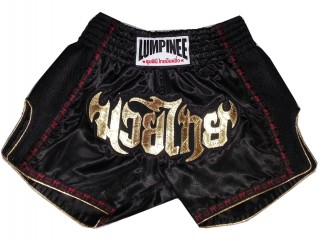 Lumpinee Retro Muay Thai Shorts - Thaiboxhose für Kinder : LUMRTO-003 Schwarz