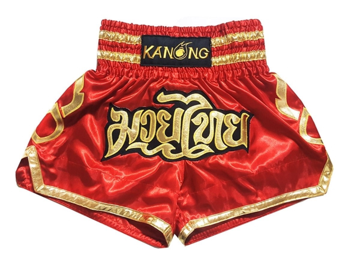 Kanong Muay Thai shorts - Thaiboxhosen : KNS-121-rot